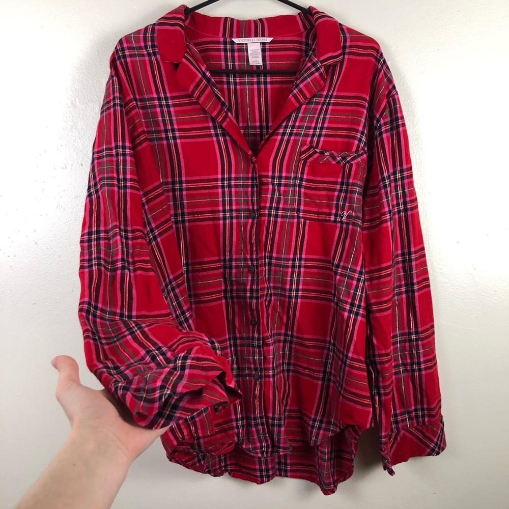 Victoria’s Secret Gingham Pajama Top - Picture 3 of 7